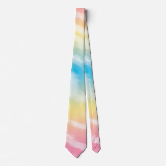 Roze gele en blauwe tinkleurstof stropdas (Voorkant)