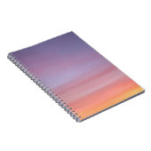 Roze, gele en paarse troebele hemel notitieboek (Rechterzijde)