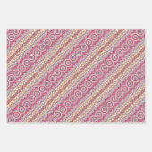 Roze gele en witte cirkel Mandala Verpakking Inpakpapier Vel (Voorkant 2)