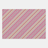 Roze gele en witte cirkel Mandala Verpakking Inpakpapier Vel (Voorkant 3)
