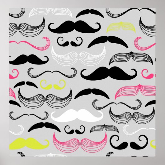 Roze, gele en zwarte vlekken poster (Voorkant)