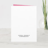 Roze gele foto-aankondiging aangepast afstuderen (Achterkant)