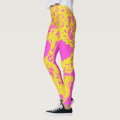Roze gele gehaakte leggings (Links)