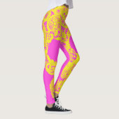 Roze gele gehaakte leggings (Rechts)