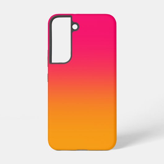 Roze gele gradiënt samsung galaxy hoesje (Achterkant)