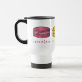 Roze gele groene Franse Macaron Macaroon Baking Reisbeker (Links)
