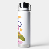 Roze Gele Groene Persoonlijke Waterfles (Achterkant)