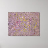 Roze gele groene trendy moderne Abstracte kunst Canvas Afdruk (Voorkant)