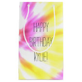 Roze gele kleurstof klein cadeauzakje (Voorkant)