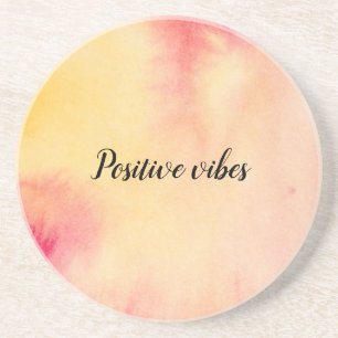 Roze gele kleurstof van de Tie Zandsteen Onderzetter