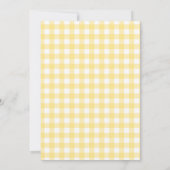 Roze Gele Lemonade Schattig Gingham Verse Verjaard Kaart (Achterkant)
