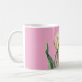 Roze Gele Lente Tulp Bloem Koffiemok (Links)