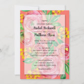 Roze, gele, levende koraalriffen voor het huwelijk (Voorkant)