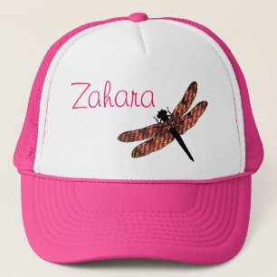 Roze & Gele Libel Trucker Pet