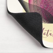 Roze Gele Lotus Bloem Kunst Elegante Unieke Yoga Muismat (Hoek)