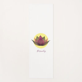Roze gele Lotus Flower Simple Elegant Modern Yogamat