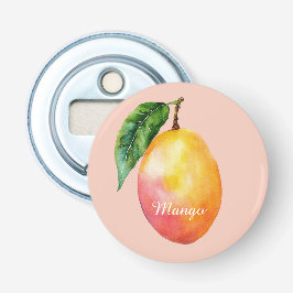 Roze Gele Mango Fruit Button Flesopener
