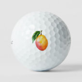 Roze Gele Mango Fruit Golfballen (Voorkant)