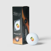 Roze Gele Mango Fruit Golfballen (Verpakking)