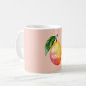 Roze Gele Mango Fruit Koffiemok (Voorkant links)