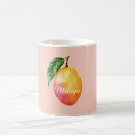 Roze Gele Mango Fruit Koffiemok