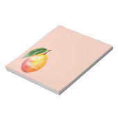 Roze Gele Mango Fruit Notitieblok (Linkerzijde)