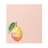 Roze Gele Mango Fruit Notitieblok (Voorkant)