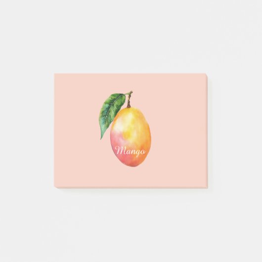 Roze Gele Mango Fruit Post-it® Notes (Voorkant)