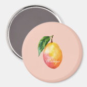 Roze Gele Mango Vrucht Magneet (Voorkant / Achterkant)