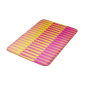 Roze gele Oranje strips Badmat (Gekanteld)