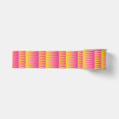 Roze gele Oranje strips Grosgrain Lint (Voorkant)