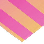 Roze gele Oranje strips Korte Tafelloper (Hoek)