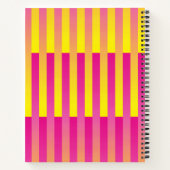 Roze gele Oranje strips Notitieboek (Achterkant)