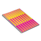 Roze gele Oranje strips Notitieboek (Rechterzijde)