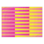 Roze gele Oranje strips Tafelkleed (Voorkant (Horizontaal))