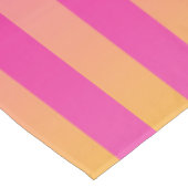Roze gele Oranje strips Tafelkleed (Gekanteld)