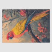 roze gele papegaai tissuepapier (Voorkant)