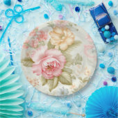 Roze Gele Papieren Bord (Feest)