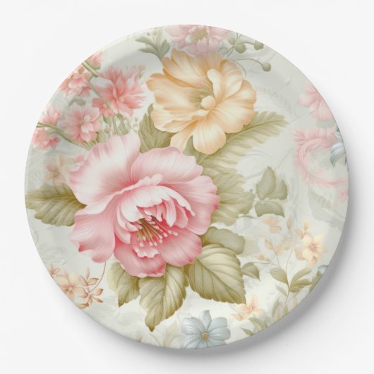 Roze Gele Papieren Bord (Voorkant)