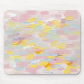 Roze gele penseelstreek. Moderne abstracte schatti Muismat (Voorkant)