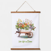 Roze gele perzikwand hangend wandkleed (Voorkant)