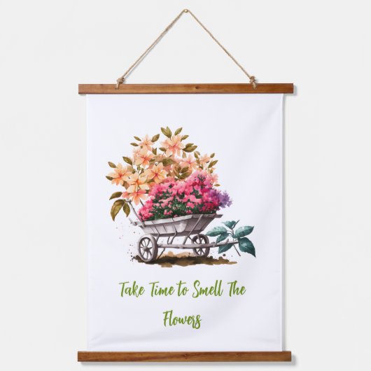 Roze gele perzikwand hangend wandkleed (Voorkant 3)