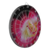 roze gele roos dartbord (Voorkant Links)