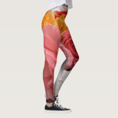 Roze gele roos Leggings (Rechts)