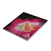 roze gele roos tegeltje (Zijkant)