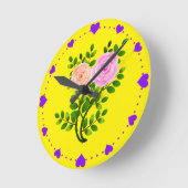 Roze Gele Rozen Ronde Klok (Hoek)