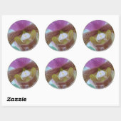 Roze gele Slipper Orchid Wedding Sticker (Vel)