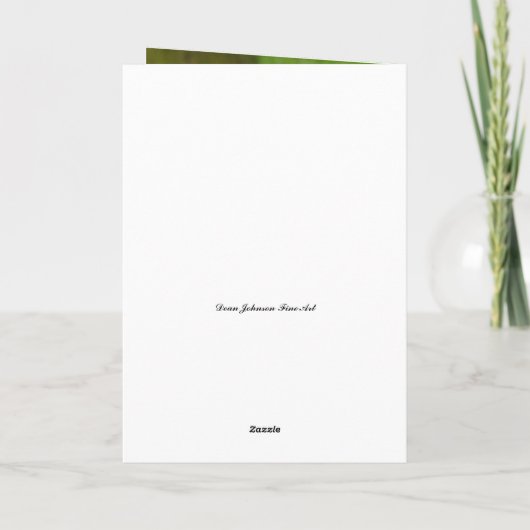 Roze Gele Snapdragon Bloem Gelukkige Verjaardag Kaart (Achterkant)