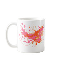 Roze Gele Splash Artistiek