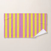 Roze Gele Strepen Bad Handdoek (Handdoek)